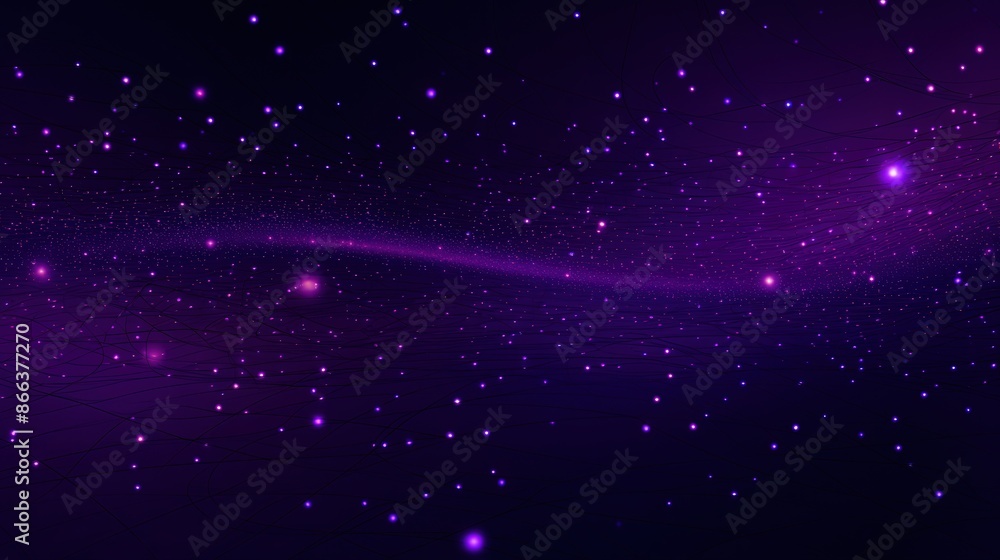 Abstract Cosmic Nebula with Glowing Lines Abstract Cosmic Nebula with Glowing Lines