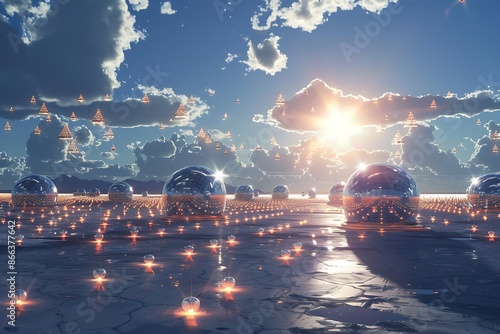 The Kryptonian solar farms harnessing energy from their suns