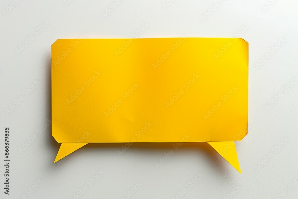Yellow sticker speech bubbles. Yellow sticker speech bubbles.