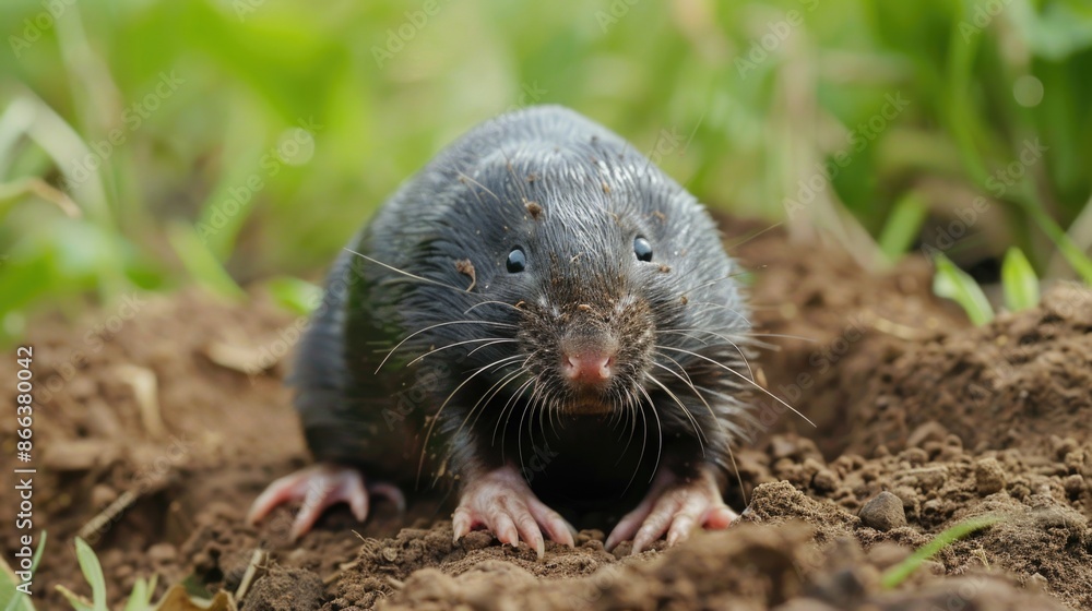 Mole in nature, national geography, Wide life animals Mole in nature, national geography, Wide life animals