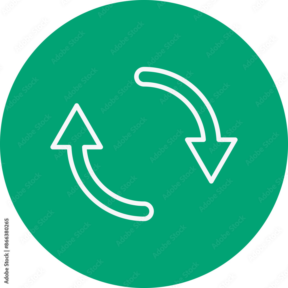 Recycle line circle icon Recycle line circle icon