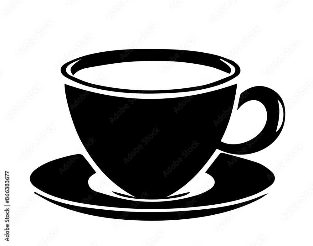 Coffee Cups Silhouettes Collection vector Coffee Cups Silhouettes Collection vector