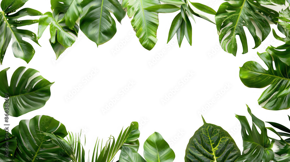 Tropical Leaves Frame Tropical Leaves Frame