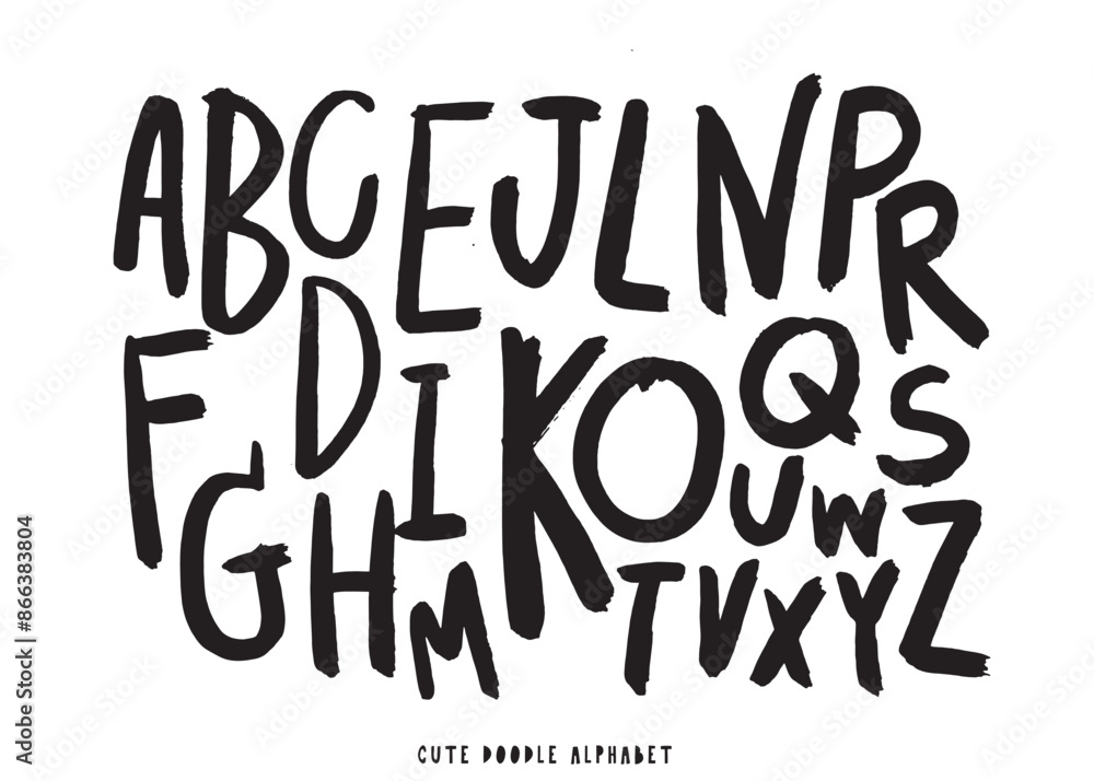 Cute doodle Vector background with black and white letters,Cute doodle Alphabet,alphabet pattern Cute doodle Vector background with black and white letters,Cute doodle Alphabet,alphabet pattern