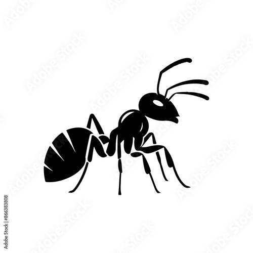 ant vector silhouette illustration