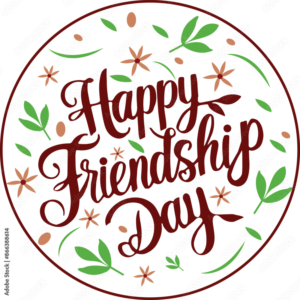 Happy Friendship Day illustration vector artwork Happy Friendship Day illustration vector artwork
