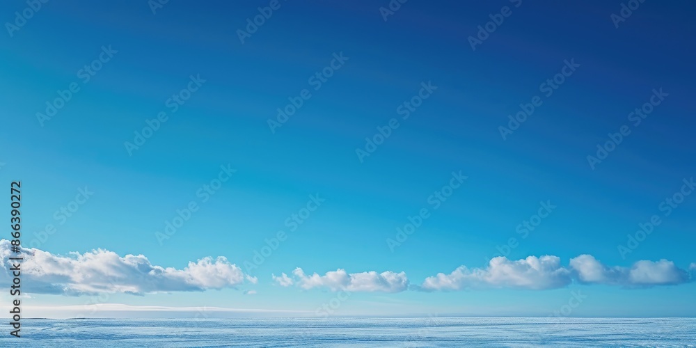 Fototapeta premium Minimalist Nordic Winter Sky
