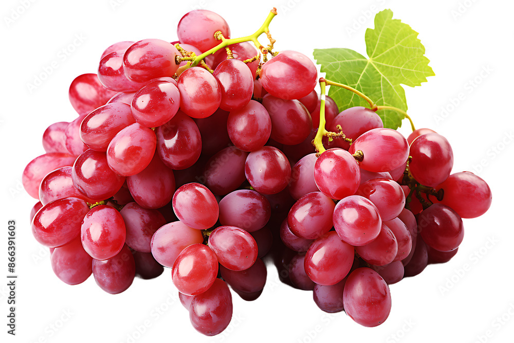 Fototapeta premium Grapes fruit on transparent background