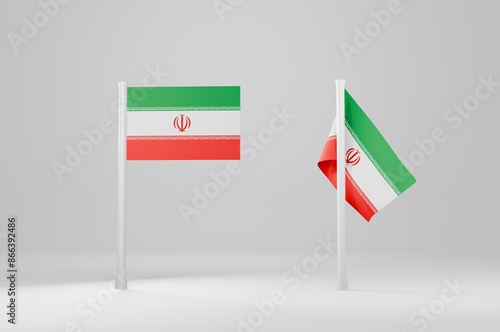 Free Download Iran Flag 3d Illustration Stock Image	 - GFXLoad