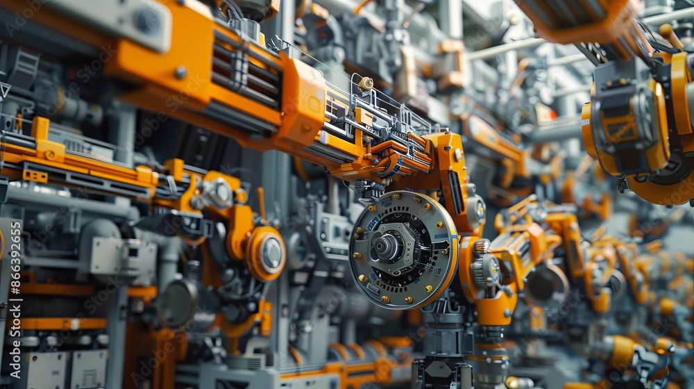 Industrial Automation: A Close-Up of Advanced Robotic Arms Industrial Automation: A Close-Up of Advanced Robotic Arms