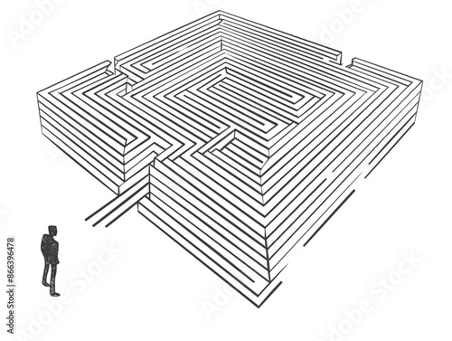 Line Escaping a Maze: Innovative Solutions to Complexity