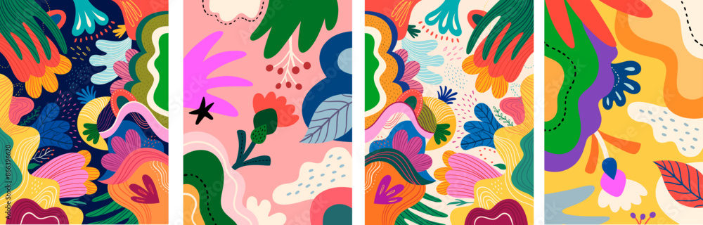 custom made wallpaper toronto digitalElegant notebook covers, cases. Beautiful flower pattern with flowers, leaves, flower compositions. Trendy colorful background. Beautiful flower collection of posters. Carnival background