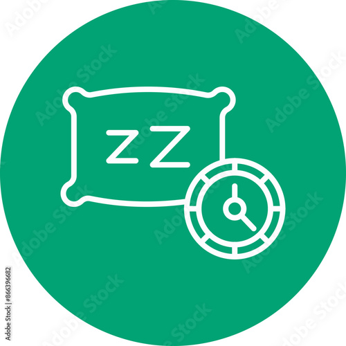 Rest line circle icon