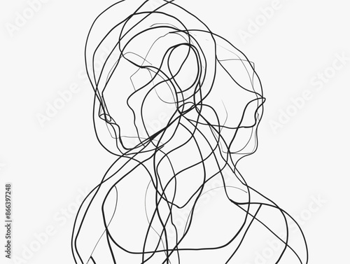 Clarity Unveiled: Intricate Lines Untangle the Complexity of Thought