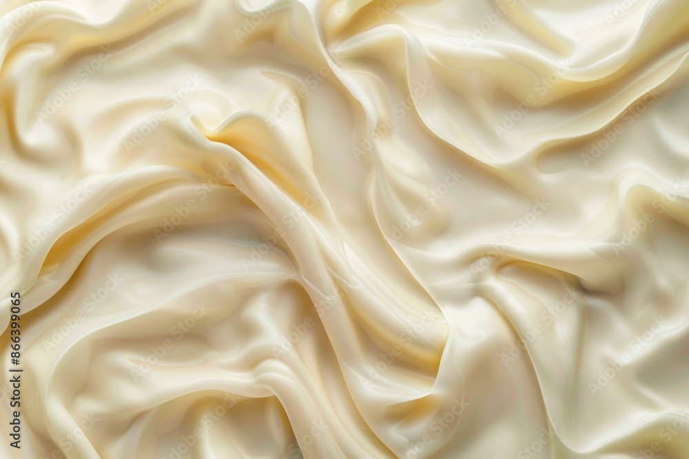 Exquisite and luxurious cream silk texture with a smooth, shiny, and flowing satin surface perfect for elegant fashion and highquality drapery backdrops Exquisite and luxurious cream silk texture with a smooth, shiny, and flowing satin surface perfect for elegant fashion and highquality drapery backdrops