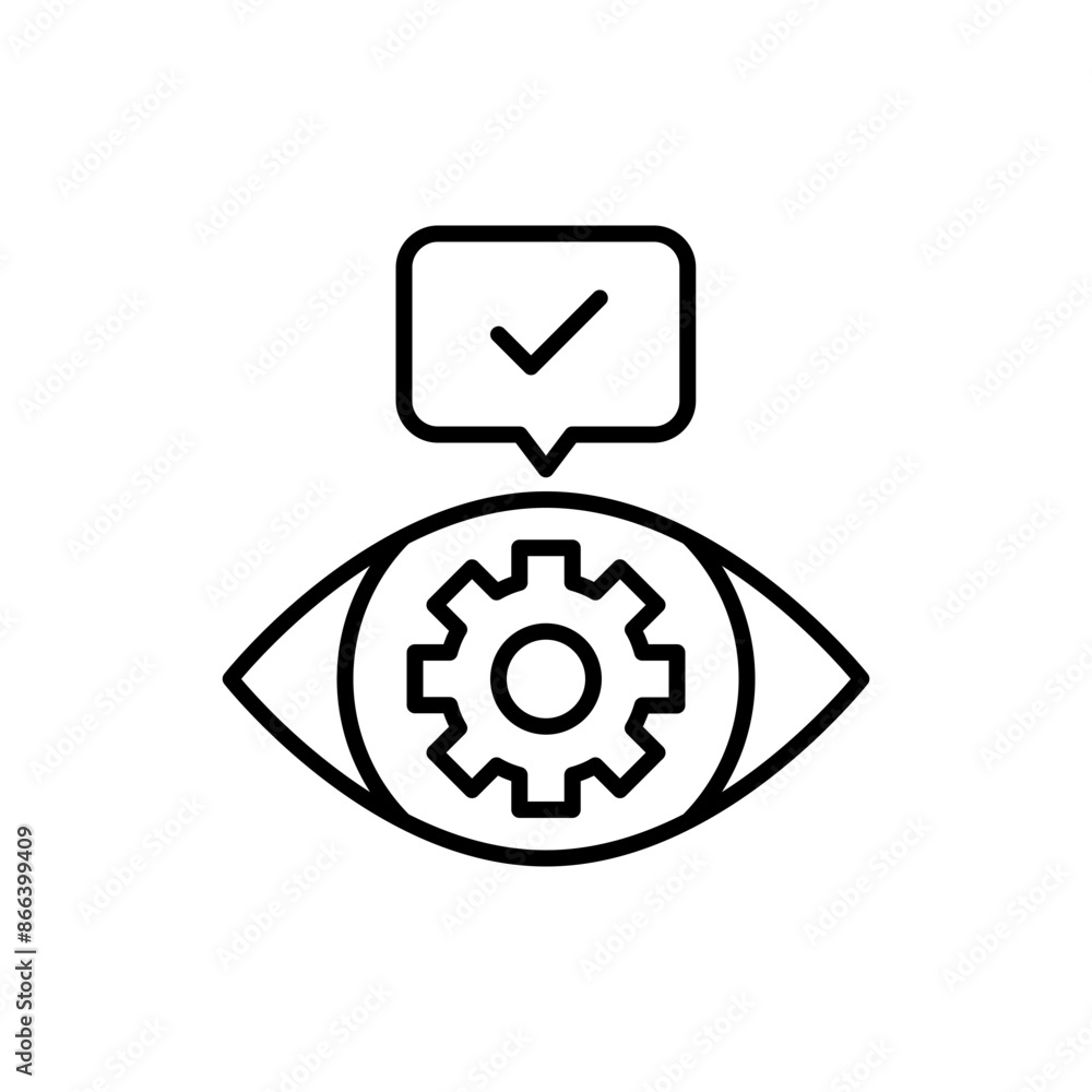 Management vision outline icons, minimalist vector illustration ,simple transparent graphic element .Isolated on white background Management vision outline icons, minimalist vector illustration ,simple transparent graphic element .Isolated on white background