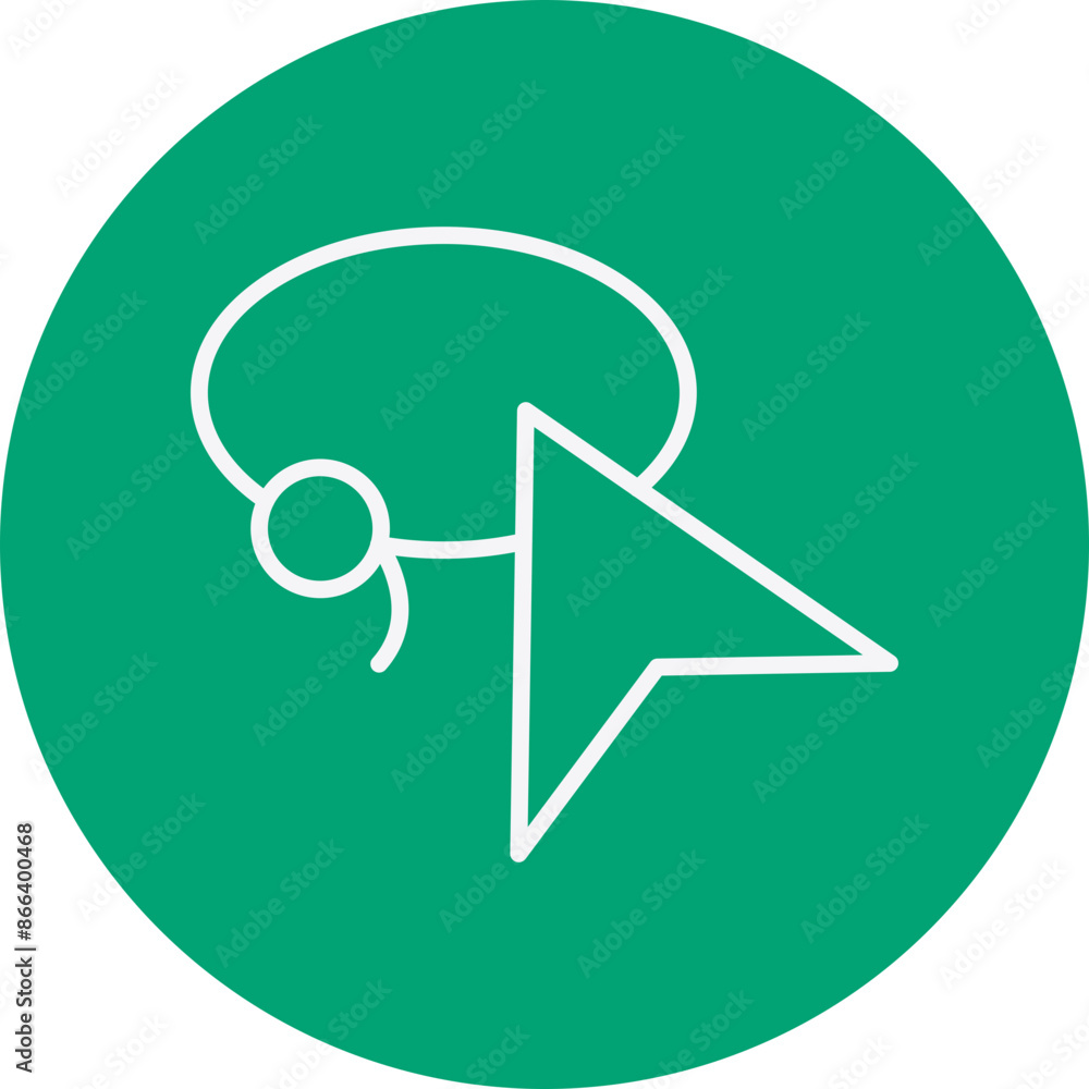 Lasso line circle icon Lasso line circle icon