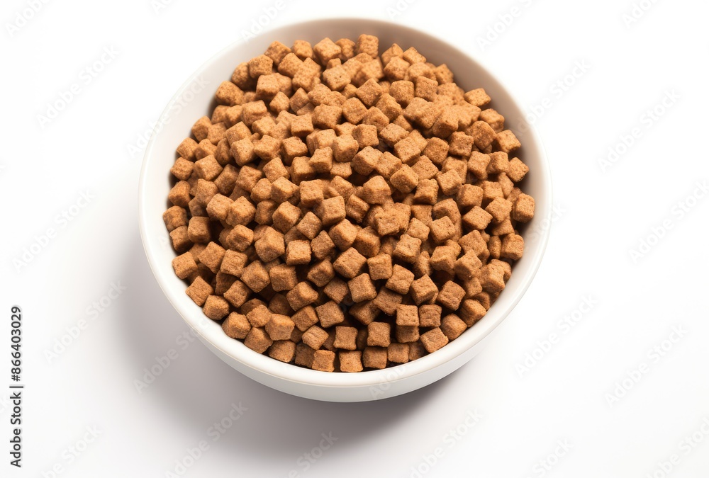 Bowl of brown cane sugar cubes isolated on a white background. Bowl of brown cane sugar cubes isolated on a white background.