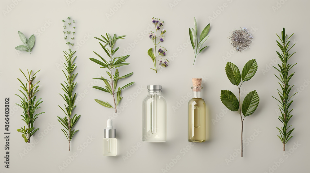 Natural Skincare Products and Essential Oils: E-commerce Advertising Posters in C4D with White Tones. Natural Skincare Products and Essential Oils: E-commerce Advertising Posters in C4D with White Tones.