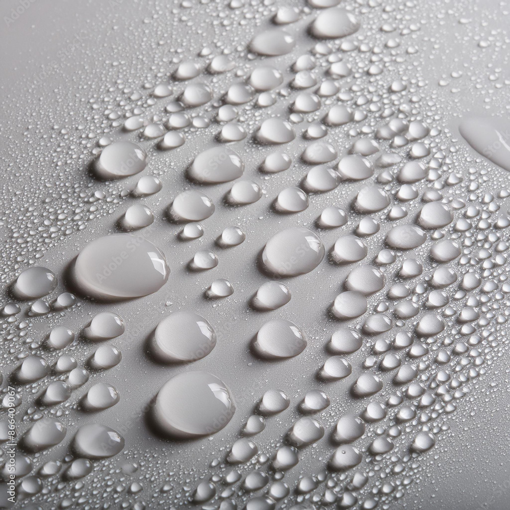 Water drops on a smooth surface Water drops on a smooth surface
