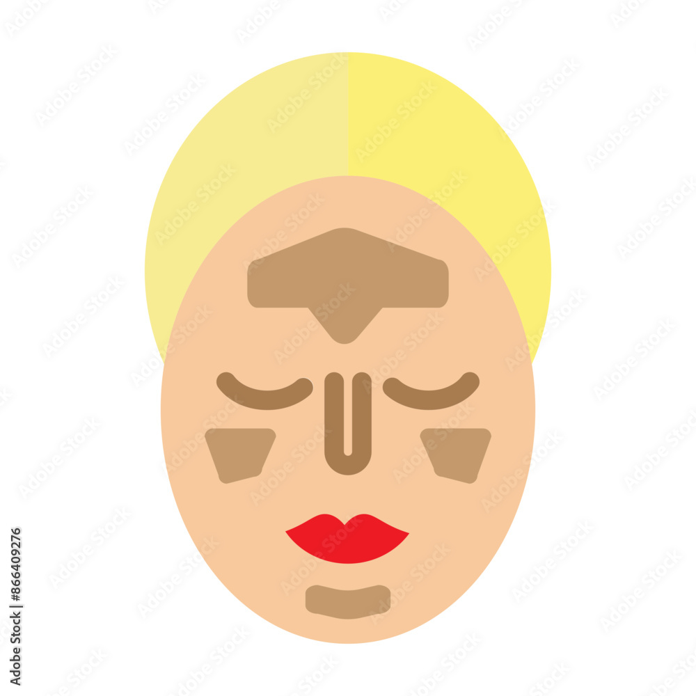 Contouring and Highlighting Vector Flat Icon Design Contouring and Highlighting Vector Flat Icon Design