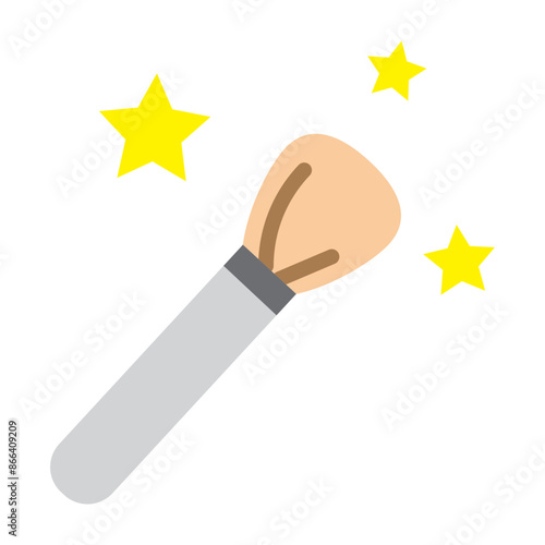 Makeup Application Techniques Vector Flat Icon Design