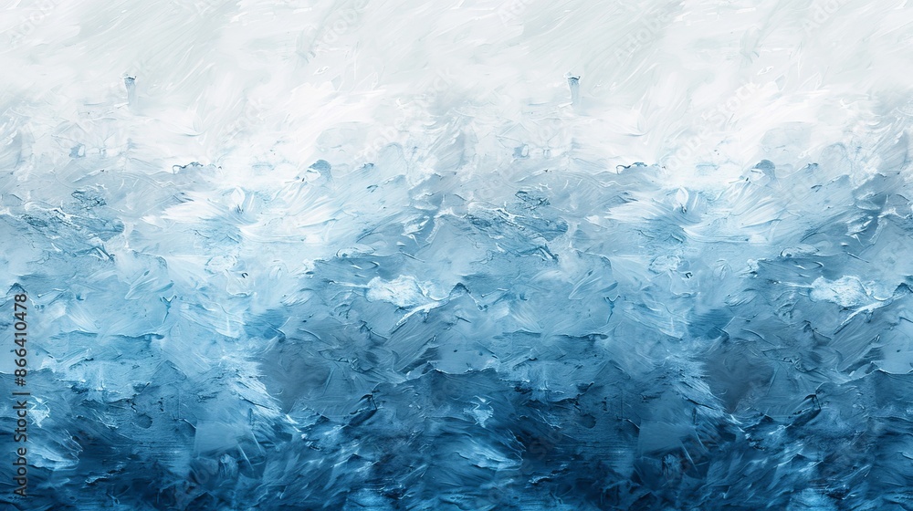 Fototapeta premium Frosty pattern on winter window. Abstract background for design.