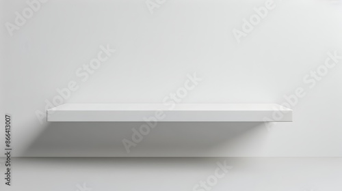 Wallpaper Mural Minimalist White Shelf for Small Product Displays and Presentations Torontodigital.ca