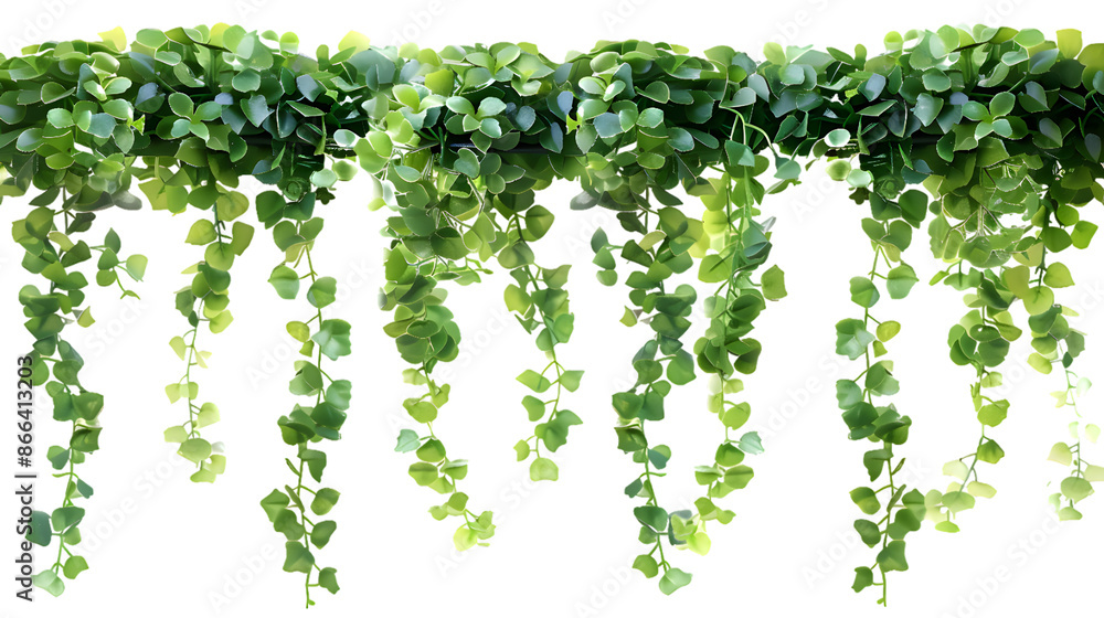 Green leaves hanging vines ivy bush isolated on transparent background Green leaves hanging vines ivy bush isolated on transparent background