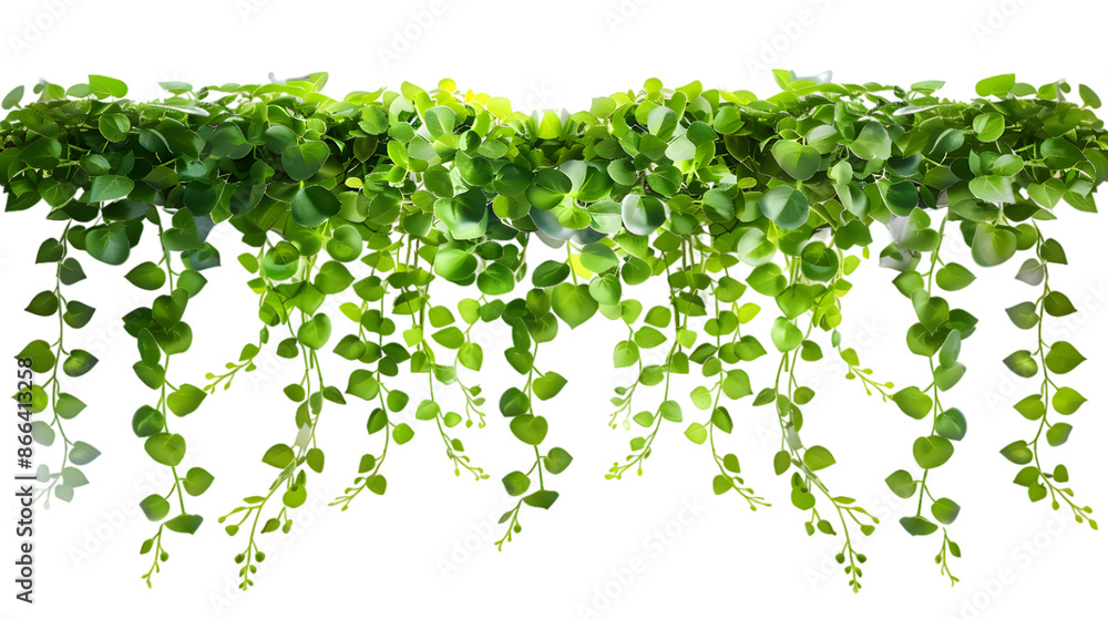 Green leaves hanging vines ivy bush isolated on transparent background Green leaves hanging vines ivy bush isolated on transparent background