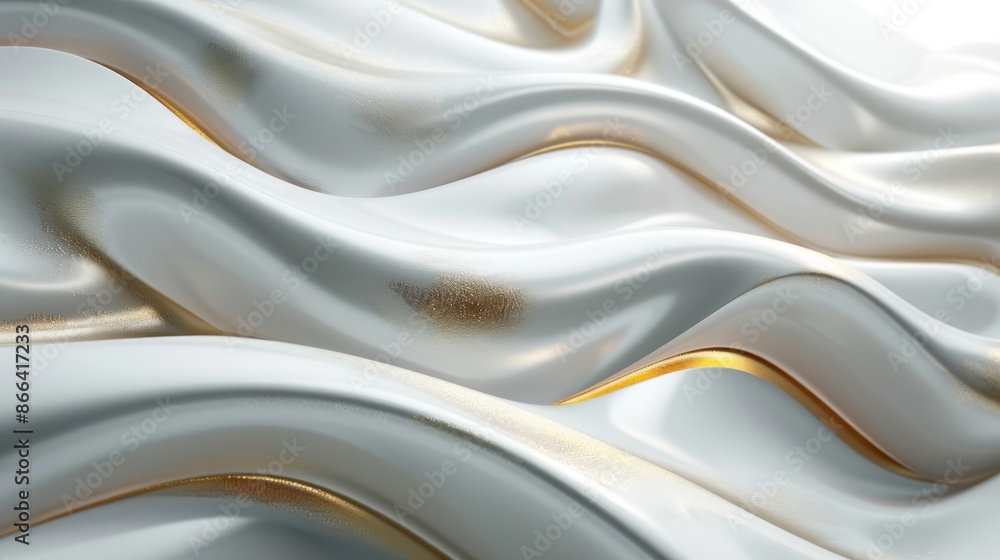 3D render of layers of white spotted material ai generated 3D render of layers of white spotted material ai generated