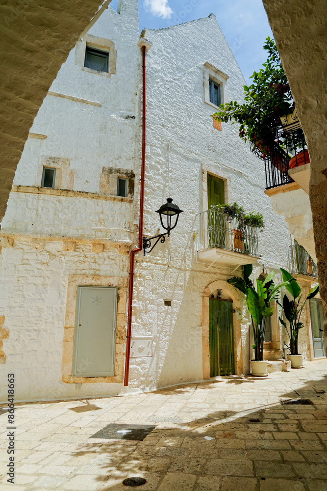 Fototapeta premium La città bianca di Locorotondo, Brindisi, Puglia. Italia
