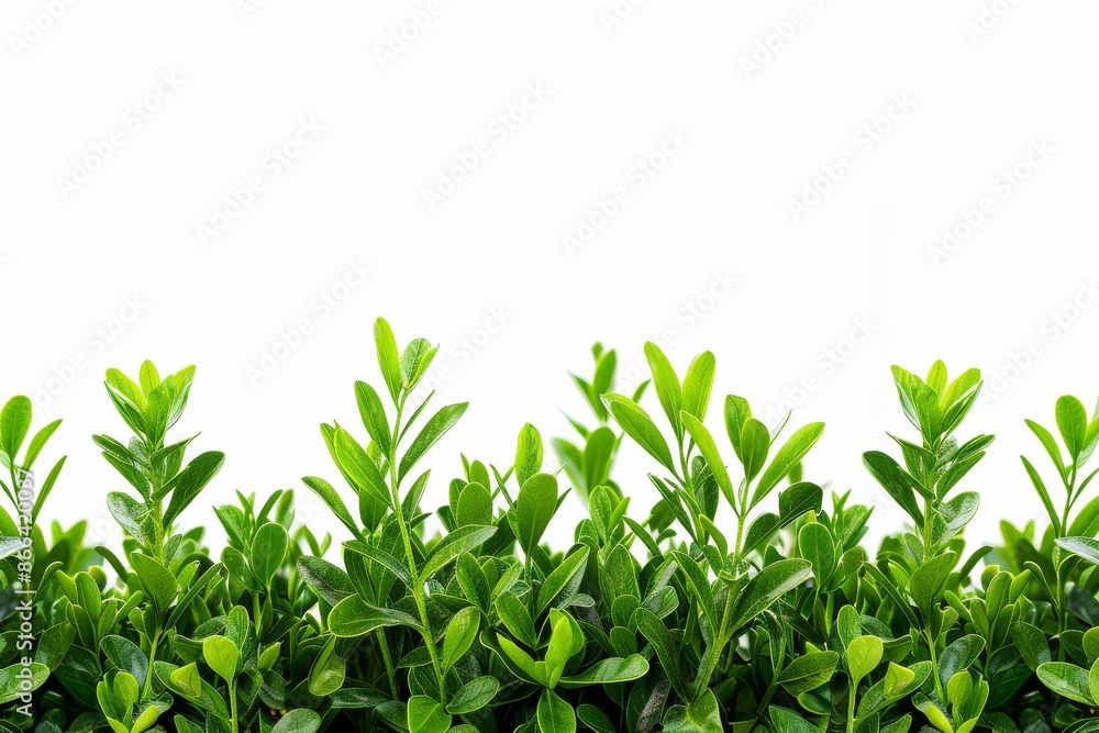 Fresh green hedge with lush leaves creating a natural and vibrant outdoor scene perfect for gardens and landscapes Fresh green hedge with lush leaves creating a natural and vibrant outdoor scene perfect for gardens and landscapes