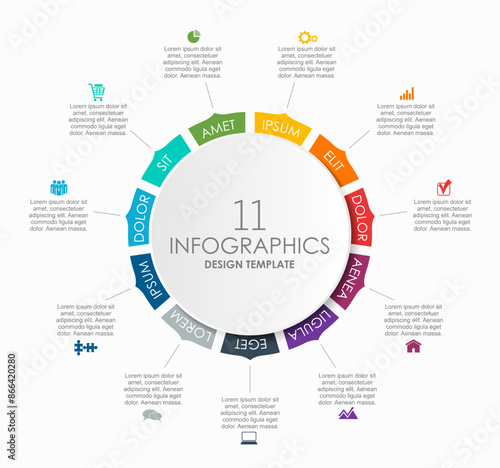 Infographic design template with place for your data. Vector illustration.