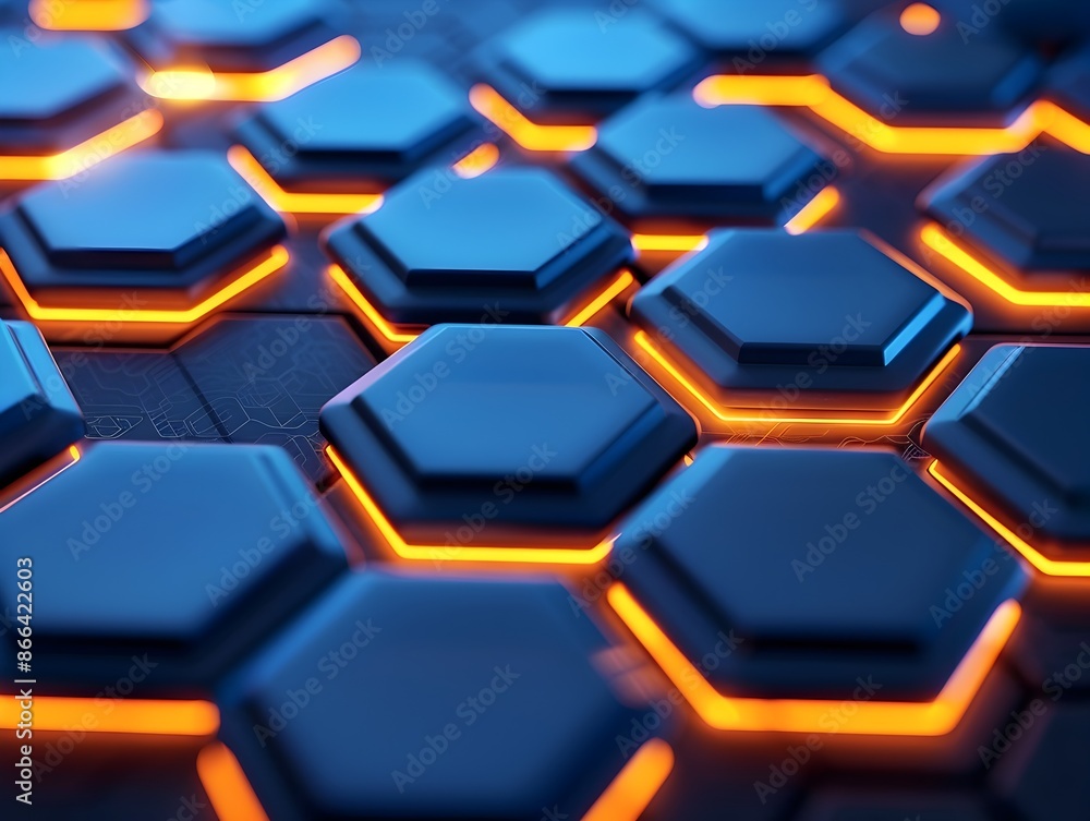 Vibrant Neon Hexagon Mosaic Background for Tech Gadgets Display and Concept Showcase Vibrant Neon Hexagon Mosaic Background for Tech Gadgets Display and Concept Showcase