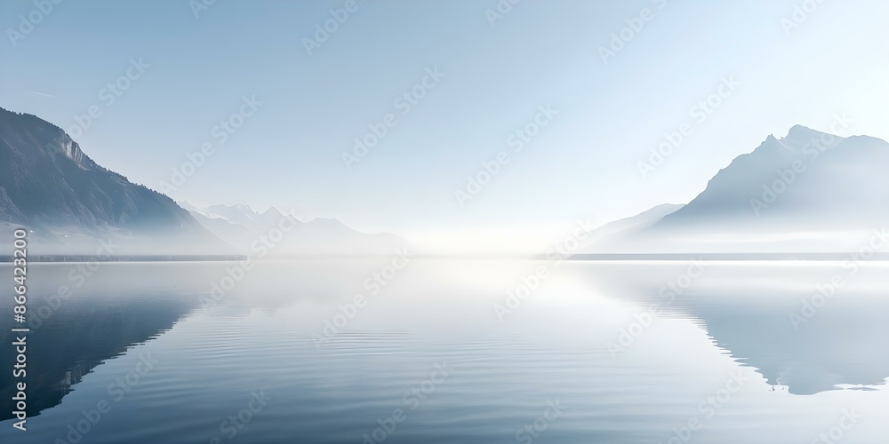 Mist at Lake Annecy, France. Concept Scenic Views, Nature Photography, Travel Photography, Atmospheric Conditions, Europe Travel