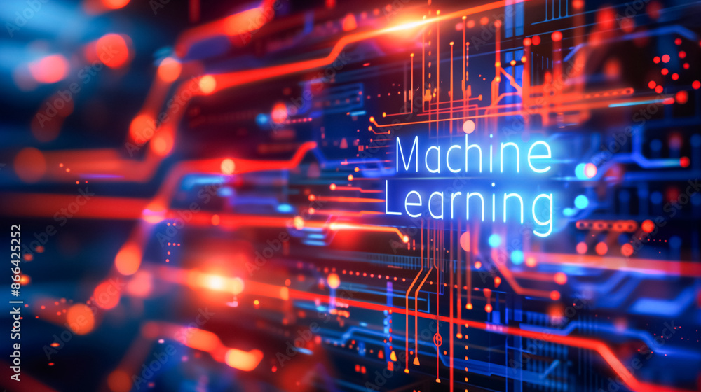 AI-driven machine learning visualization with digital circuits and glowing connections, representing advanced algorithms, data processing, and modern technological innovations.
AI-driven machine learning visualization with digital circuits and glowing connections, representing advanced algorithms, data processing, and modern technological innovations.