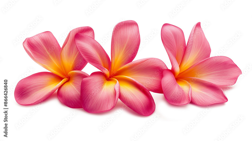 Frangipani (plumeria) flowers isolated on a transparent background Frangipani (plumeria) flowers isolated on a transparent background