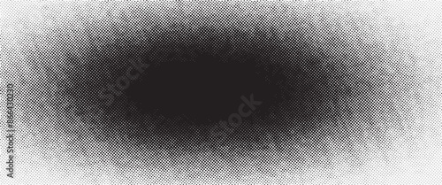 Noise grain background, pointillism dots gradient or dotwork pattern, vector stipple effect