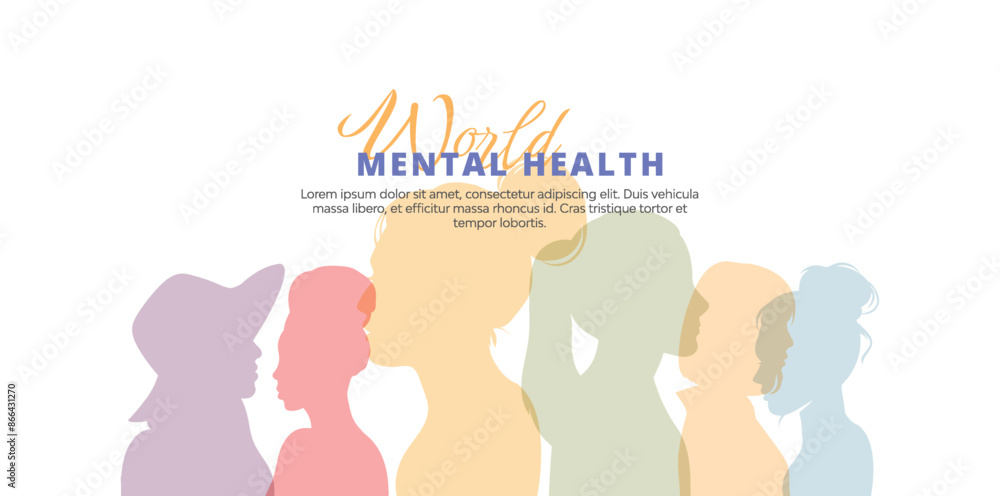 World Mental Health Day Background. Mental Health care concept. Poster, Banner, Flyer, Template. Social Media Post. Mental wellness. World Mental Health Day Background. Mental Health care concept. Poster, Banner, Flyer, Template. Social Media Post. Mental wellness.