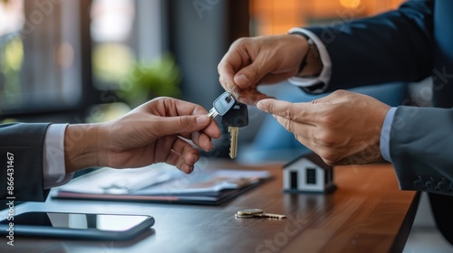 Handing Over House Keys: A Real Estate Deal