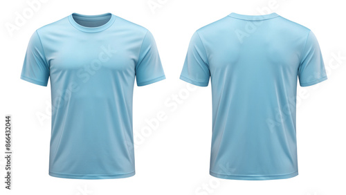 blank light blue T-shirt mockup template for t shirt design