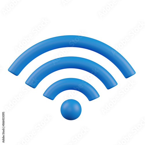 3d render wifi illustration