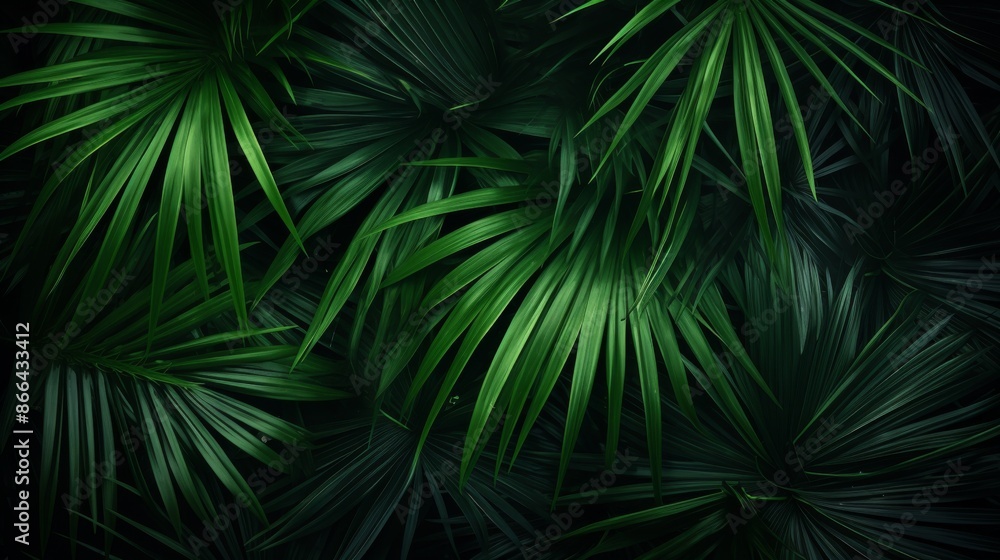 A beautiful composition of layered green leaves, forming dense foliage with varied textures and shades, representing the intricate beauty of tropical plant life. A beautiful composition of layered green leaves, forming dense foliage with varied textures and shades, representing the intricate beauty of tropical plant life.