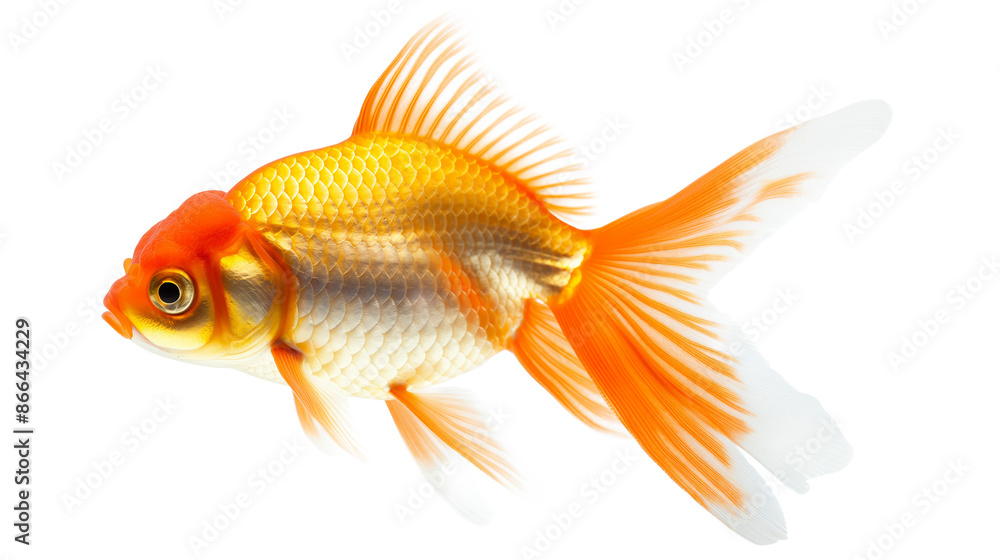 Goldfish animal aquatic animals colorful isolated on a transparent background Goldfish animal aquatic animals colorful isolated on a transparent background