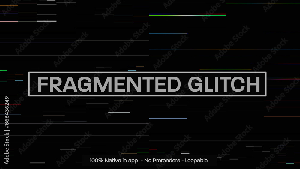 Fragmented Template Fragmented Glitch Dynamic Motion Overlays Stock Template | Adobe Stock