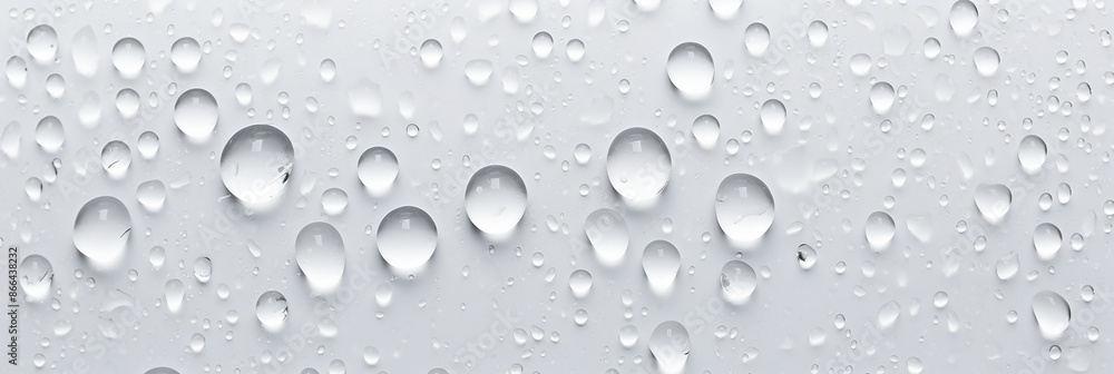 Water drops on a white background Water drops on a white background