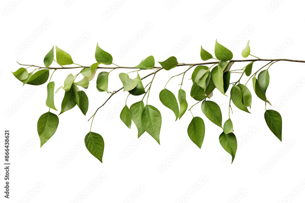 Minimalist Hanging Green Branches Minimalist Hanging Green Branches