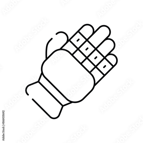 Cricket Glove vector icon