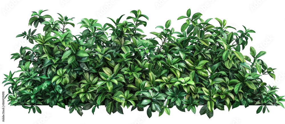 Fototapeta premium Dense Bush with Green Foliage